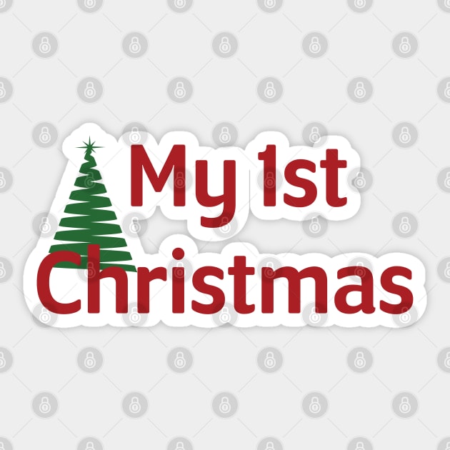 My First Christmas | Baby's First Christmas Onesie Design Sticker by ABcreative